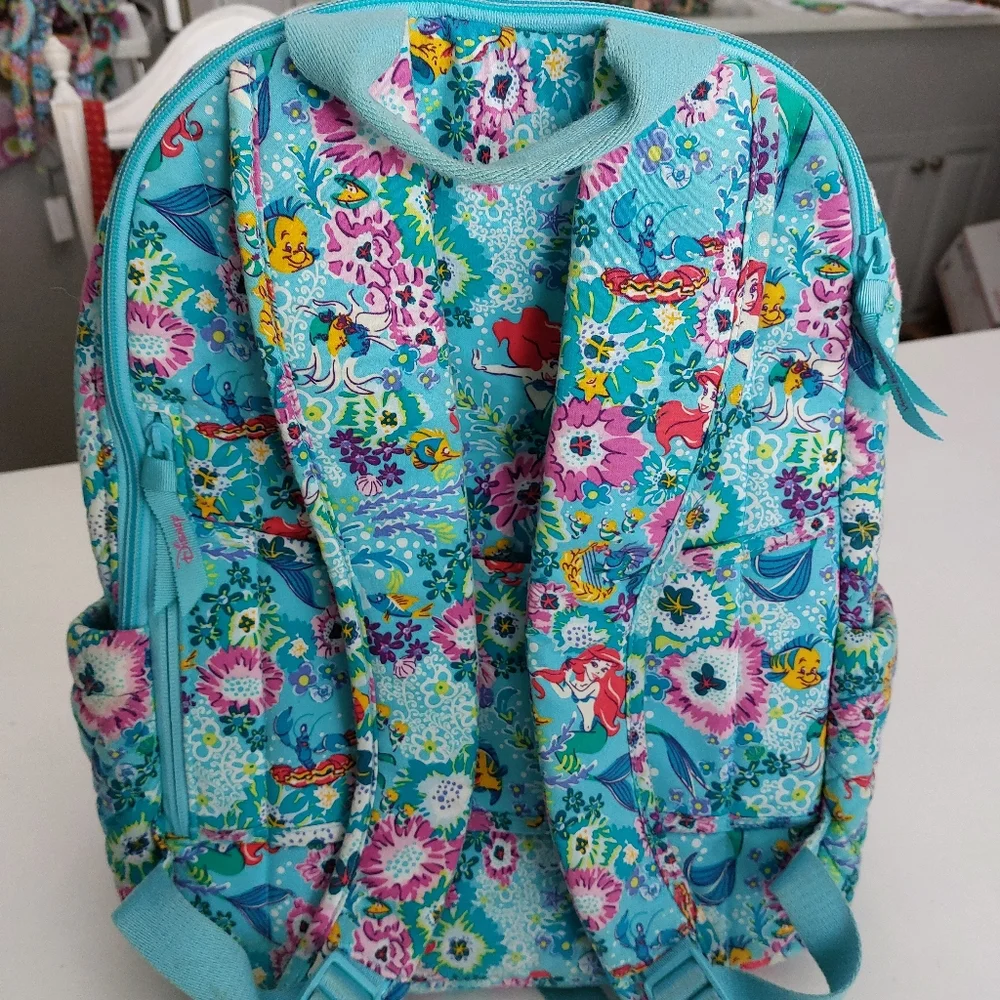Vera Bradley Disney Little Mermaid Campus Backpack NWT